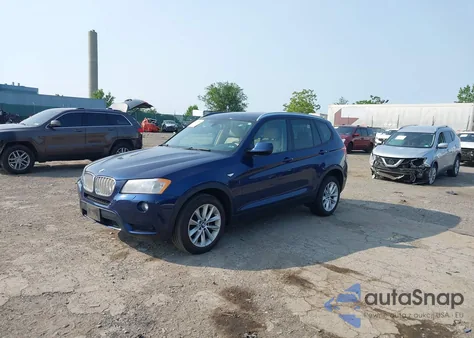 2014 BMW X3 xDrive28I z USA, uszkodzony, nr VIN 5UXWX9C56E0D20966